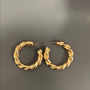 Jennifer Fisher twisted hoops